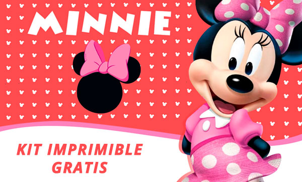 Kit imprimible Minnie Mouse